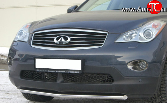 14 399 р. Защита переднего бампера (Ø42 мм, нержавейка) SLITKOFF INFINITI EX35 J50 (2007-2013)  с доставкой в г. Пермь