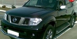 15 249 р. Одинарная защита переднего бампера SLITKOFF диаметром 76 мм Nissan Pathfinder R51 дорестайлинг (2004-2007)  с доставкой в г. Пермь. Увеличить фотографию 2