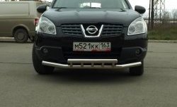 Защита переднего бампера 63,5 мм Nissan Qashqai  1 (2007-2010) дорестайлинг