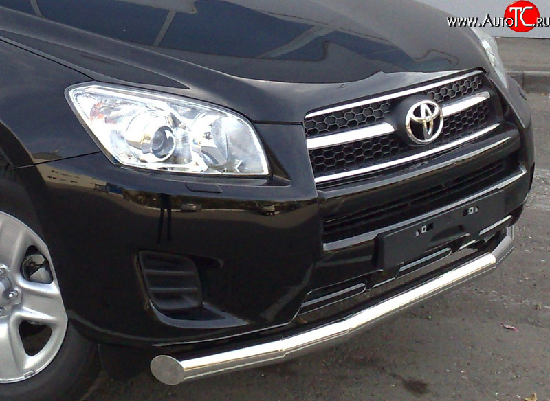 15 999 р. Защита переднего бампера (Ø76 мм, нержавейка) SLITKOFF Toyota RAV4 XA30 5 дв. 1-ый рестайлинг (2008-2010)  с доставкой в г. Пермь