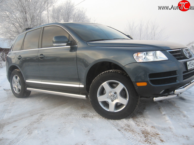 11 899 р. Защита порогов  Volkswagen Touareg  GP (2002-2007) дорестайлинг  с доставкой в г. Пермь