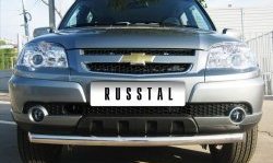 13 649 р. Одинарная защита переднего бампера Bertone диаметром 63 мм  Chevrolet Niva  2123 (2009-2020), Лада 2123 (Нива Шевроле) (2009-2021)  с доставкой в г. Пермь. Увеличить фотографию 2