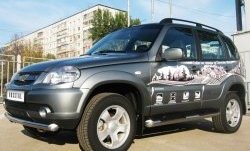 14 949 р. Одинарная защита переднего бампера Bertone диаметром 76 мм  Chevrolet Niva  2123 (2009-2020), Лада 2123 (Нива Шевроле) (2009-2021)  с доставкой в г. Пермь. Увеличить фотографию 3