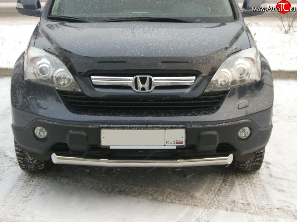 15 849 р. Одинарная защита переднего бампера SLITKOFF 70 мм Honda CR-V RE1,RE2,RE3,RE4,RE5,RE7 дорестайлинг (2007-2010)  с доставкой в г. Пермь