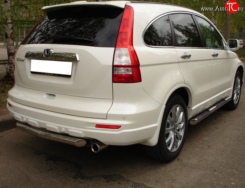 14 799 р. Одинарная защита заднего бампера SLITKOFF диаметром 63 мм  Honda CR-V  RE1,RE2,RE3,RE4,RE5,RE7 (2009-2012) рестайлинг  с доставкой в г. Пермь