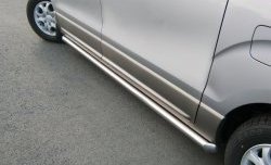 91 999 р. Защита порогов Russtal Hyundai Starex/Grand Starex/H1 TQ рестайлинг (2014-2018) (Защита порогов с со скосами на торцах (вариант 1))  с доставкой в г. Пермь. Увеличить фотографию 3