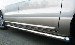 91 999 р. Защита порогов Russtal Hyundai Starex/Grand Starex/H1 TQ рестайлинг (2014-2018) (Защита порогов с со скосами на торцах (вариант 1))  с доставкой в г. Пермь. Увеличить фотографию 4