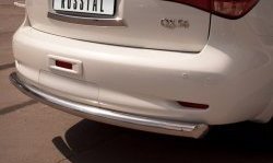 16 899 р. Защита заднего бампера (Ø76 мм, нержавейка) SLITKOFF INFINITI QX56 Z62 (2010-2013)  с доставкой в г. Пермь. Увеличить фотографию 3