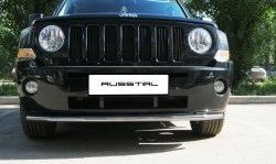 8 249 р. Одинарная защита переднего бампера Russtal 42 мм Jeep Liberty KJ дорестайлинг (2001-2004)  с доставкой в г. Пермь. Увеличить фотографию 2