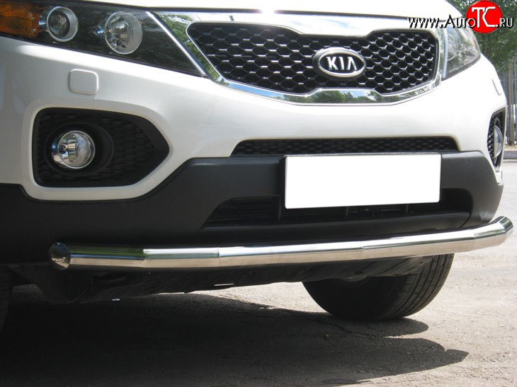 16 449 р. Одинарная защита переднего бампера SLITKOFF 70 мм KIA Sorento XM дорестайлинг (2009-2012)  с доставкой в г. Пермь