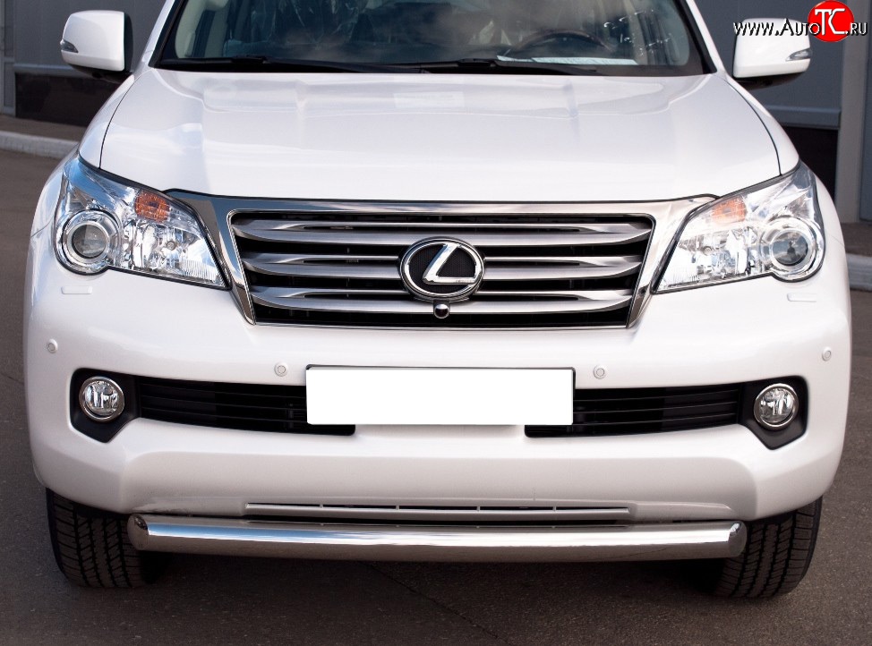 16 749 р. Одинарная защита переднего бампера SLITKOFF 76 мм  Lexus GX460  J150 (2009-2013) дорестайлинг  с доставкой в г. Пермь