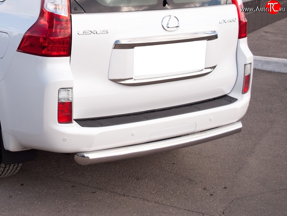 12 199 р. Защита заднего бампера (Ø76 мм, нержавейка) SLITKOFF  Lexus GX460  J150 (2009-2013) дорестайлинг  с доставкой в г. Пермь