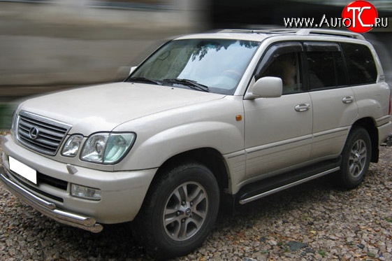 25 349 р. Тройная защита переднего бампера Russtal 63 мм Lexus LX470 J100 дорестайлинг (1998-2002) (Защита из трёх труб d63/63/42 мм)  с доставкой в г. Пермь