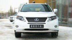 14 899 р. Одинарная защита переднего бампера SLITKOFF диаметром 76 мм Lexus RX270 AL10 дорестайлинг (2010-2012)  с доставкой в г. Пермь. Увеличить фотографию 2