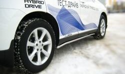 17 299 р. Защита порогов SLITKOFF из круглой трубы диаметром 42 мм Lexus RX450H AL10 дорестайлинг (2009-2012)  с доставкой в г. Пермь. Увеличить фотографию 2