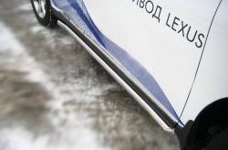 19 999 р. Защита порогов SLITKOFF из круглой трубы диаметром 63 мм Lexus RX450H AL10 дорестайлинг (2009-2012)  с доставкой в г. Пермь. Увеличить фотографию 2