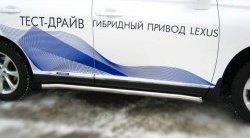 19 999 р. Защита порогов SLITKOFF из круглой трубы диаметром 63 мм Lexus RX450H AL10 дорестайлинг (2009-2012)  с доставкой в г. Пермь. Увеличить фотографию 3