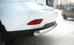 15 999 р. Защита заднего бампера (Ø76 мм, нержавейка) SLITKOFF Lexus RX450H AL10 дорестайлинг (2009-2012)  с доставкой в г. Пермь. Увеличить фотографию 2