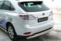 16 999 р. Защита заднего бампера (Ø76 и 42 мм, нержавейка) SLITKOFF Lexus RX450H AL10 дорестайлинг (2009-2012)  с доставкой в г. Пермь. Увеличить фотографию 3