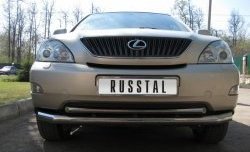 16 999 р. Защита переднего бампера (2 трубыØ63 и 42 мм, нержавейка) SLITKOFF  Lexus RX300  XU30 - RX350  XU30  с доставкой в г. Пермь. Увеличить фотографию 2