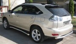 Защита заднего бампера (Ø63 мм, нержавейка) SLITKOFF Lexus RX300  XU30 - RX350  XU30