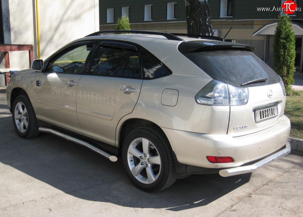 16 899 р. Защита заднего бампера (Ø63 мм, нержавейка) SLITKOFF Lexus RX300 XU30 дорестайлинг (2003-2006)  с доставкой в г. Пермь