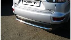16 749 р. Защита заднего бампера (Ø76 мм, нержавейка) SLITKOFF  Mitsubishi Outlander  XL (2010-2013) (CW)  рестайлинг  с доставкой в г. Пермь. Увеличить фотографию 5