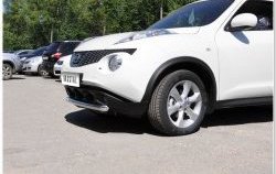 14 249 р. Одинарная защита переднего бампера SLITKOFF диаметром 63 мм  Nissan Juke  1 YF15 (2010-2014) дорестайлинг  с доставкой в г. Пермь. Увеличить фотографию 6