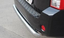 18 299 р. Защита заднего бампера (Ø76 мм, нержавейка) SLITKOFF Nissan Pathfinder R51 дорестайлинг (2004-2007)  с доставкой в г. Пермь. Увеличить фотографию 2