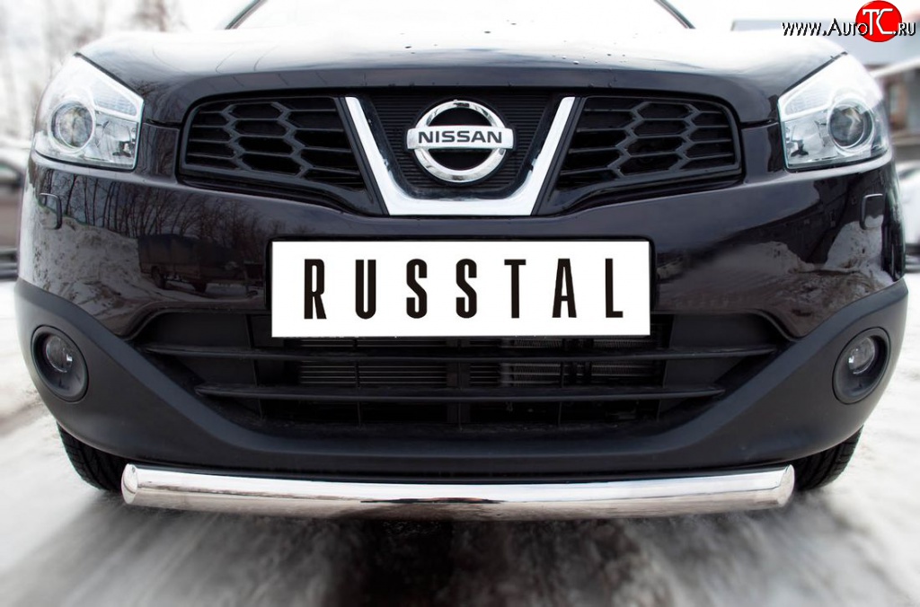 15 249 р. Одинарная защита переднего бампера SLITKOFF диаметром 63 мм Nissan Qashqai 1 J10 рестайлинг (2010-2013)  с доставкой в г. Пермь