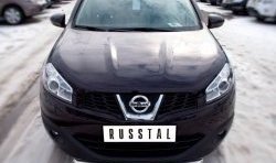 15 249 р. Одинарная защита переднего бампера SLITKOFF диаметром 63 мм Nissan Qashqai 1 J10 рестайлинг (2010-2013)  с доставкой в г. Пермь. Увеличить фотографию 2