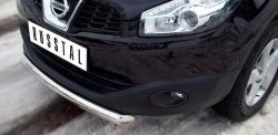 15 349 р. Одинарная защита переднего бампера SLITKOFF диаметром 76 мм Nissan Qashqai 1 J10 рестайлинг (2010-2013)  с доставкой в г. Пермь. Увеличить фотографию 3
