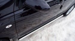 70 999 р. Защита порогов Russtal из трубы d63 мм с пластиковыми вставками для ног Nissan Qashqai 1 J10 рестайлинг (2010-2013) (Защита порогов с со скосами на торцах (вариант 1))  с доставкой в г. Пермь. Увеличить фотографию 4