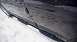 83 999 р. Защита порогов Russtal из трубы d76 мм с пластиковыми вставками для ног Nissan Qashqai +2 1 J10 дорестайлинг (2008-2010) (Защита порогов с со скосами на торцах (вариант 1))  с доставкой в г. Пермь. Увеличить фотографию 2