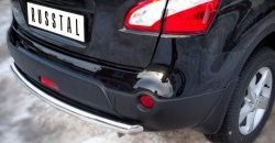 15 249 р. Защита заднего бампера (Ø63 мм, нержавейка) SLITKOFF Nissan Qashqai +2 1 J10 дорестайлинг (2008-2010)  с доставкой в г. Пермь. Увеличить фотографию 3