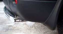 11 599 р. Защита заднего бампера (Ø75х42 мм, нержавейка) Russtal Nissan Qashqai +2 1 J10 дорестайлинг (2008-2010)  с доставкой в г. Пермь. Увеличить фотографию 3