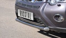 9 699 р. Одинарная защита переднего бампера Russtal диаметром 63 мм Nissan X-trail 2 T31 рестайлинг (2010-2015)  с доставкой в г. Пермь. Увеличить фотографию 2