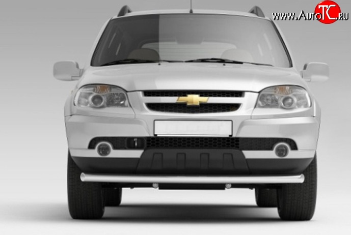 6 399 р. Одинарная защита переднего бампера DiMax 63 мм  Chevrolet Niva  2123 (2009-2020), Лада 2123 (Нива Шевроле) (2009-2021)  с доставкой в г. Пермь