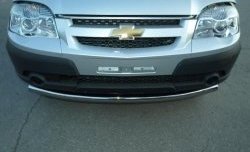 Защита переднего бампера Metall-Design 63 мм Chevrolet Niva  2123 (2009-2020), Лада 2123 (Нива Шевроле) (2009-2021)