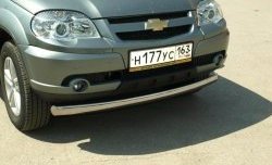Защита переднего бампера Metall-Design из овальной трубы Chevrolet Niva  2123 (2009-2020), Лада 2123 (Нива Шевроле) (2009-2021)