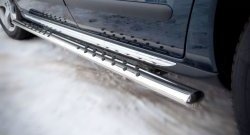 16 649 р. Защита порогов Russtal из овальной трубы с проступью Peugeot 3008 рестайлинг (2013-2017)  с доставкой в г. Пермь. Увеличить фотографию 3