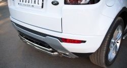 17 999 р. Защита заднего бампера (к-я DYNAMIC, Ø63 и 42 мм, нержавейка) SLITKOFF Land Rover Range Rover Evoque 1 L538 дорестайлинг 5 дв. (2011-2015)  с доставкой в г. Пермь. Увеличить фотографию 3