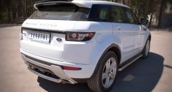 15 349 р. Защита заднего бампера (Ø76 мм, нержавейка, Dynamic) SLITKOFF  Land Rover Range Rover Evoque  1 L538 (2011-2018) дорестайлинг 3 дв., дорестайлинг 5 дв., рестайлинг 3 дв., рестайлинг 5 дв.  с доставкой в г. Пермь. Увеличить фотографию 2