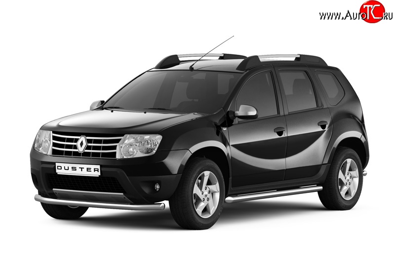 9 799 р. Одинарная защита переднего бампера Petroil Tuning диаметром 63 мм  Renault Duster  HS (2010-2015) дорестайлинг  с доставкой в г. Пермь
