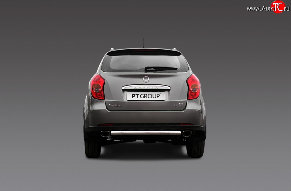 6 599 р. Защита заднего бампера Petroil Tuning 63 мм  SSANGYONG Actyon (2010-2013) дорестайлинг  с доставкой в г. Пермь