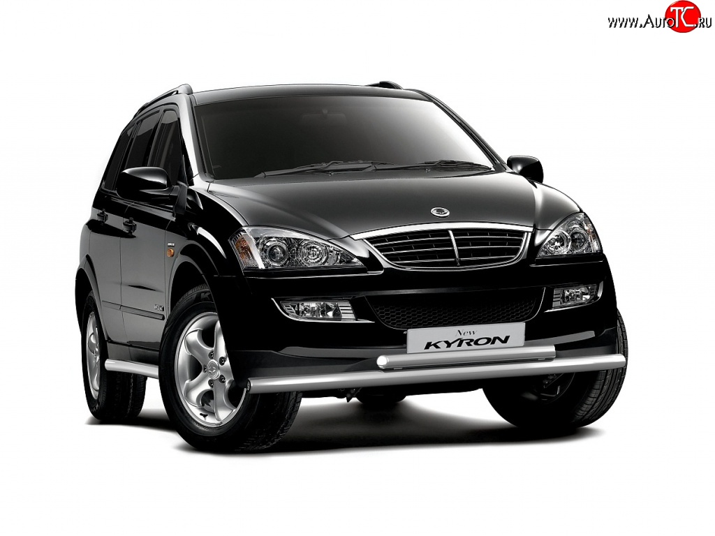 6 799 р. Двойная защита переднего бампера Petroil Tuning из труб диаметром по 63 мм  SSANGYONG Kyron (2005-2007) дорестайлинг  с доставкой в г. Пермь