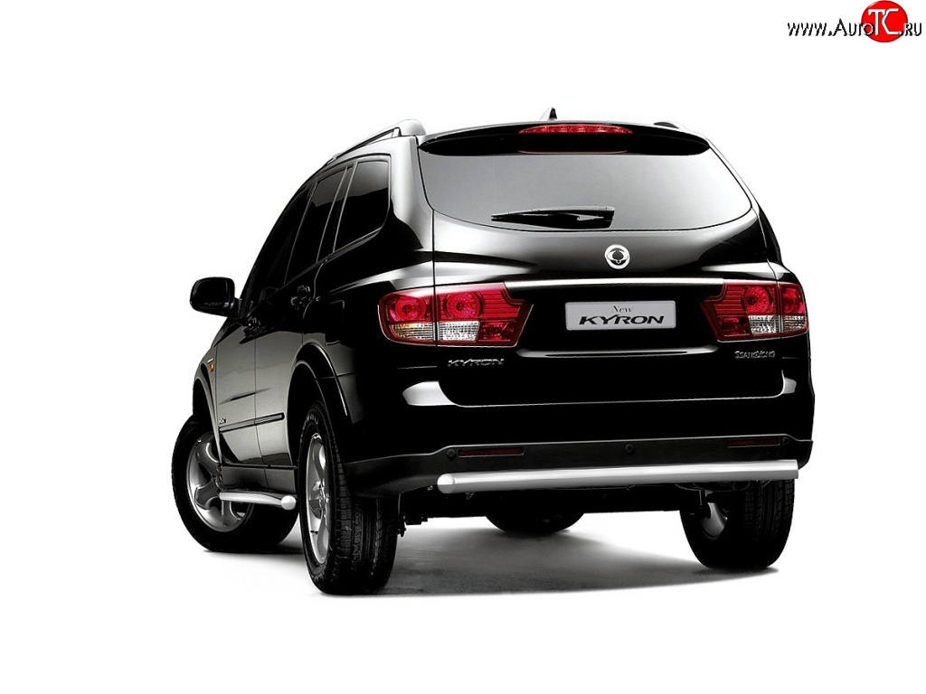 6 099 р. Защита заднего бампера Petroil Tuning 63 мм  SSANGYONG Kyron (2005-2007) дорестайлинг  с доставкой в г. Пермь
