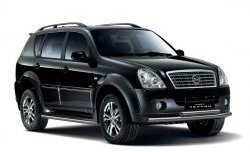 8 799 р. Двойная защита переднего бампера Russtal из труб диаметром по 63 мм  SSANGYONG Rexton  Y250 (2006-2012)  с доставкой в г. Пермь. Увеличить фотографию 2