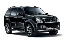 9 499 р. Тройная защита переднего бампера Petroil Tuning из труб диаметром по 63 мм с зубьями  SSANGYONG Rexton  Y250 (2006-2012)  с доставкой в г. Пермь. Увеличить фотографию 2