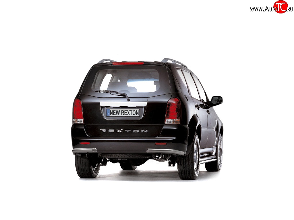6 599 р. Защита заднего бампера Petroil Tuning 63 мм  SSANGYONG Rexton  Y250 (2006-2012)  с доставкой в г. Пермь